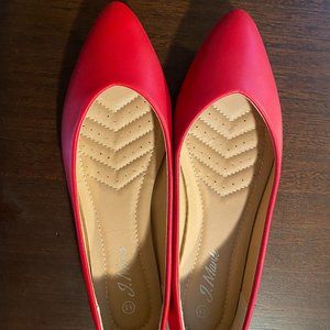 J.Mark Womens Shoe - Red - Size: 8.5